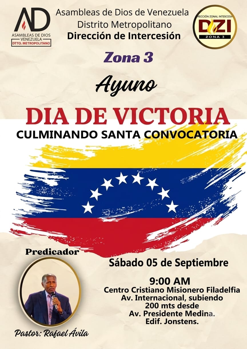 Ayuno Día de victoria zona 3 el 5 de septiembre 2026